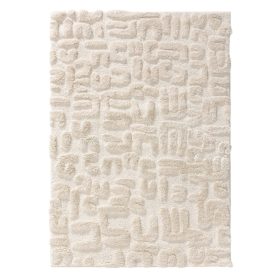 Shaggy rug Tibo Cream/Beige 80x150 cm