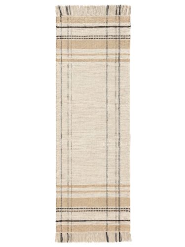 Wool futószőnyeg Bahati Beige 70x200 cm