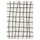 Shaggy szőnyeg Louise Black/White 15x15 cm Mintadarab