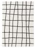 Shaggy rug Louise Black/White 120x170 cm