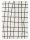 Shaggy rug Louise Black/White 120x170 cm