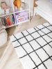 Shaggy rug Louise Black/White 160x230 cm