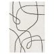 Shaggy rug Louise Black/White 160x230 cm