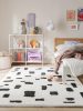 Shaggy rug Louise Black/White 160x230 cm