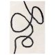 Shaggy szőnyeg Lotta Black/White 15x15 cm Mintadarab