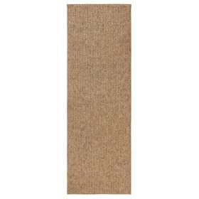 Washable Rug Enzo Light Brown 80x240 cm