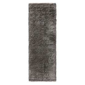 Shaggy rug Ricky Charcoal 70x200 cm
