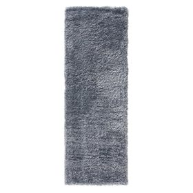 Shaggy rug Ricky Blue 70x200 cm
