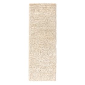 Shaggy rug Ricky Cream 70x200 cm