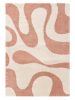 Shaggy rug Louise Rose 15x15 cm Sample