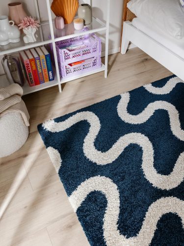 Shaggy rug Louise Blue 160x230 cm