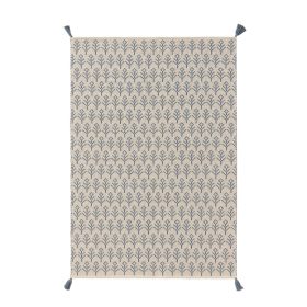 Washable Kid's Rug Elli Blue 15x15 cm Sample