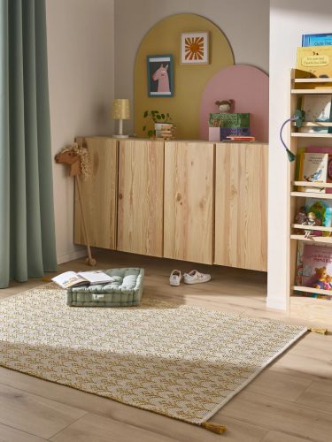 Washable Kid's Rug Elli Yellow 90x130 cm