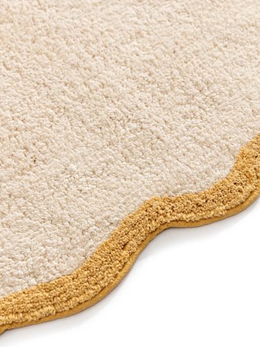 Washable Kid's Rug Emilia Yellow 15x15 cm Sample