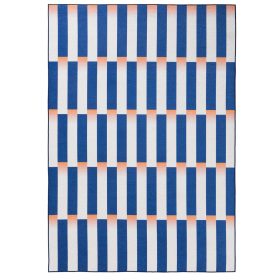 Flat Weave Rug Rory Blue 15x15 cm Sample