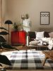 Cotton Rug Lucy Black/White 160x230 cm