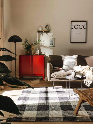 Cotton Rug Lucy Black/White 160x230 cm