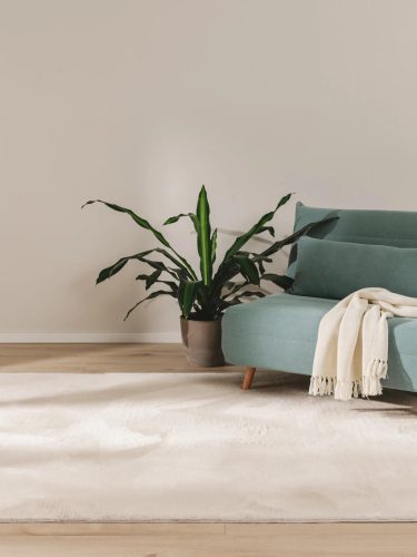 Fur Rug Furry Beige 200x290 cm