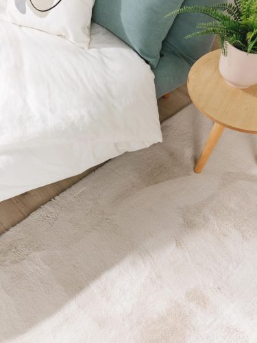 Fur Rug Furry Beige 80x300 cm