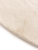 Fur Rug Furry Beige ø 120 cm round