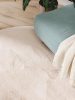 Fur Rug Furry Beige ø 160 cm round
