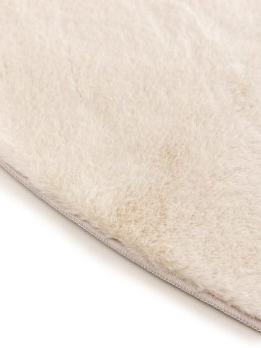 Fur Rug Furry Beige ø 160 cm round