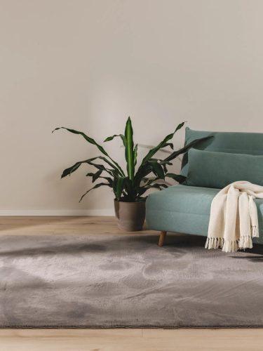 Fur Rug Furry Grey 80x150 cm
