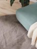Fur Rug Furry Grey ø 120 cm round