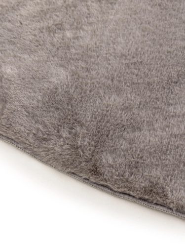 Fur Rug Furry Grey ø 120 cm round