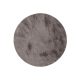 Fur Rug Furry Grey ø 80 cm round