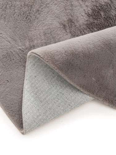 Fur Rug Furry Grey ø 80 cm round