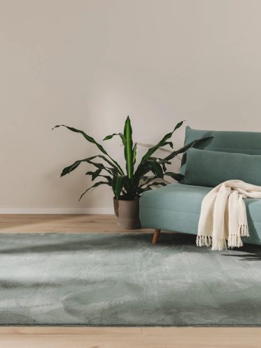 Fur Rug Furry Green 120x170 cm