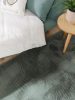 Fur Rug Furry Green 80x300 cm