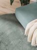 Fur Rug Furry Green ø 80 cm round