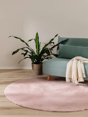 Fur Rug Furry Rose ø 120 cm round