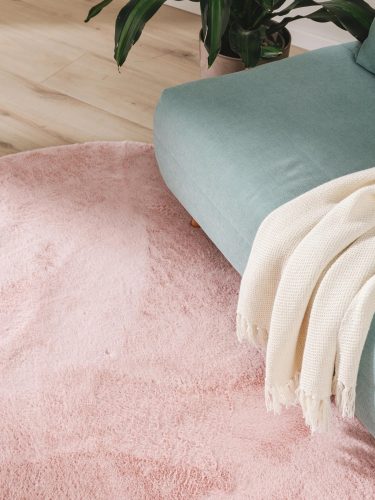 Fur Rug Furry Rose ø 200 cm round
