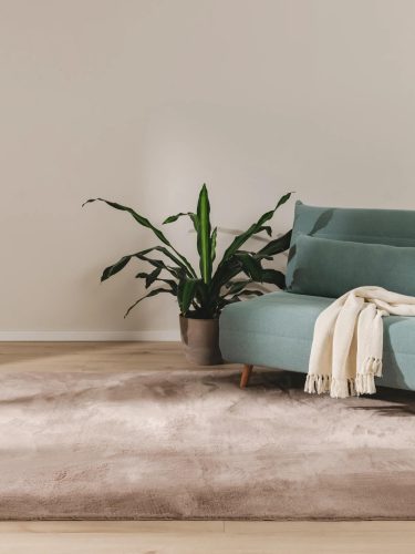 Fur Rug Furry Taupe 60x120 cm