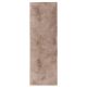 Fur Rug Furry Taupe 80x250 cm
