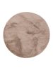 Fur Rug Furry Taupe ø 160 cm round