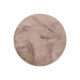Fur Rug Furry Taupe ø 80 cm round