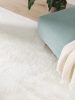 Fur Rug Furry Cream 80x150 cm