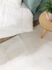 Fur Rug Furry Cream 80x300 cm