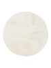 Fur Rug Furry Cream ø 80 cm round