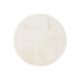 Fur Rug Furry Cream ø 80 cm round