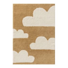 Kids rug Lumi Cream/Beige 15x15 cm Sample