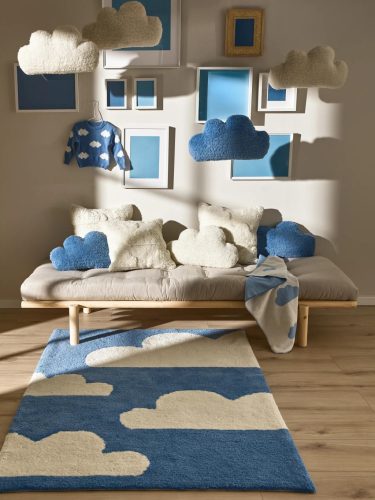 Kids rug Lumi Blue 15x15 cm Sample