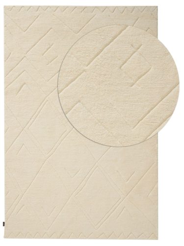 Gyapjúszőnyeg Marcos Cream 20x20 cm Mintadarab
