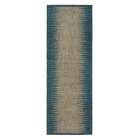 Jute Rug Tulsi Blue 80x250 cm