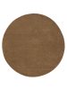 Round Wool Rug Vera Brown ø 200 cm round