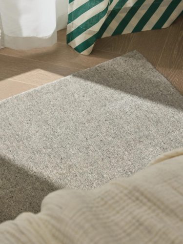 Wool Rug Vera Light Grey 200x200 cm